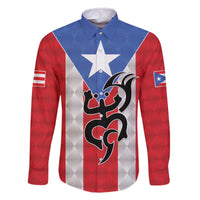 Puerto Rico Football Custom Family Matching Off The Shoulder Long Sleeve Dress and Hawaiian Shirt Come On El Huracan Azul