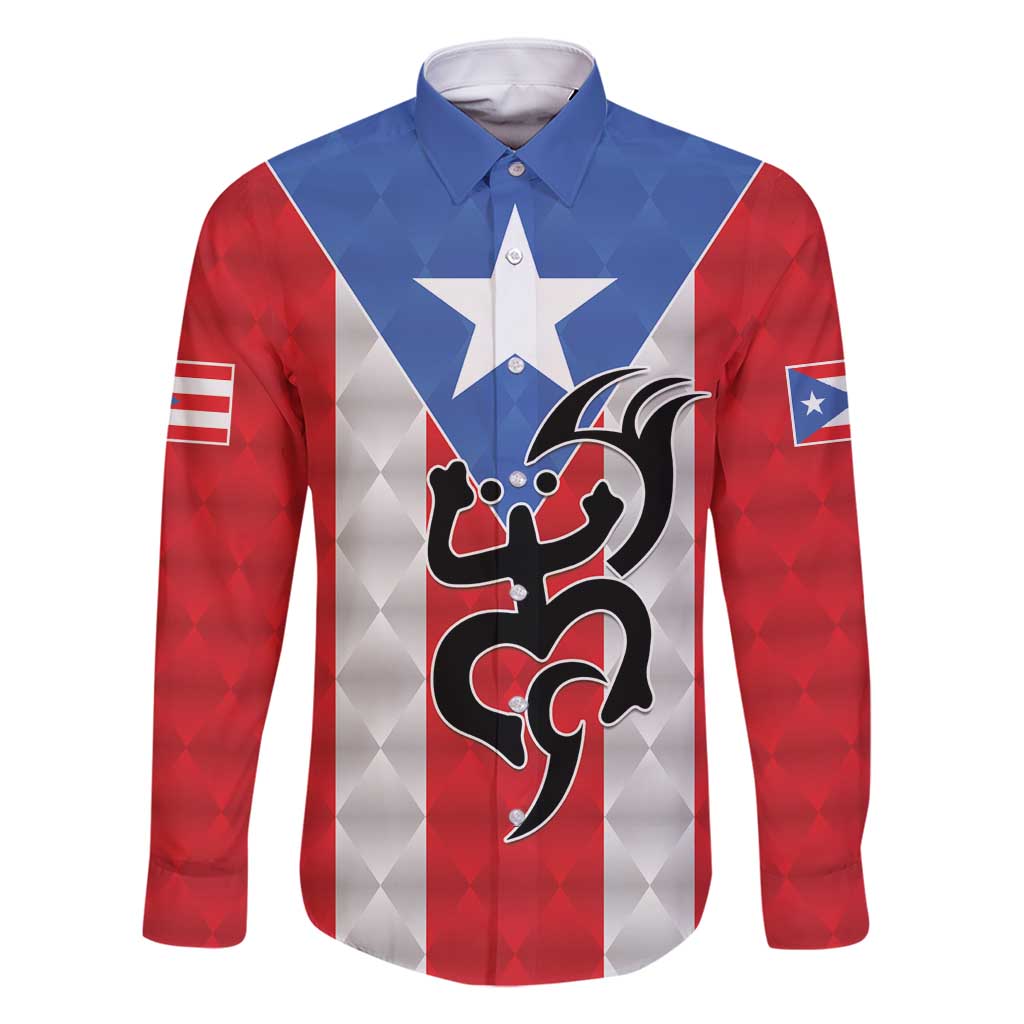 Puerto Rico Football Custom Family Matching Off Shoulder Maxi Dress and Hawaiian Shirt Come On El Huracan Azul