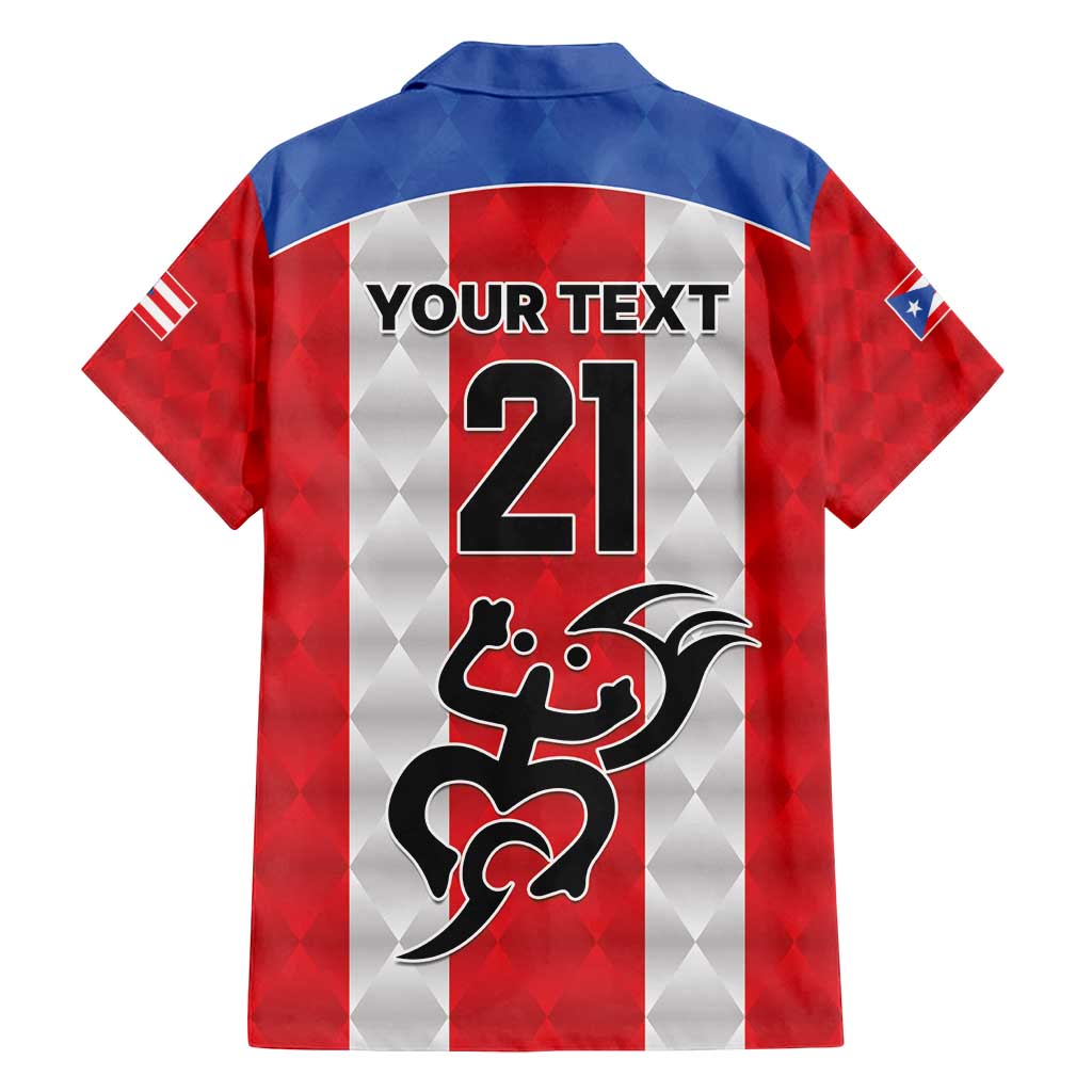 Puerto Rico Football Custom Family Matching Summer Maxi Dress and Hawaiian Shirt Come On El Huracan Azul