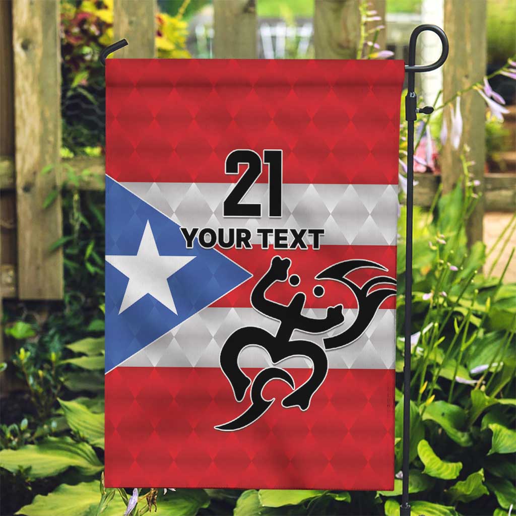 Puerto Rico Football Custom Garden Flag Come On El Huracan Azul