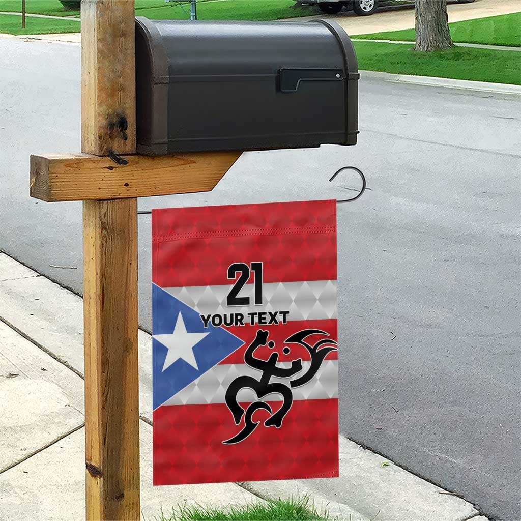 Puerto Rico Football Custom Garden Flag Come On El Huracan Azul