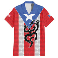Puerto Rico Football Custom Hawaiian Shirt Come On El Huracan Azul