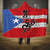 Puerto Rico Football Custom Hooded Blanket Come On El Huracan Azul