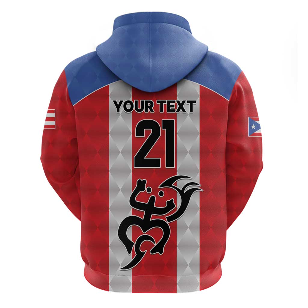 Puerto Rico Football Custom Hoodie Come On El Huracan Azul