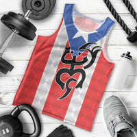 Puerto Rico Football Custom Men Tank Top Come On El Huracan Azul