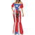 Puerto Rico Football Custom Mermaid Dress Come On El Huracan Azul