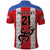 Puerto Rico Football Custom Polo Shirt Come On El Huracan Azul