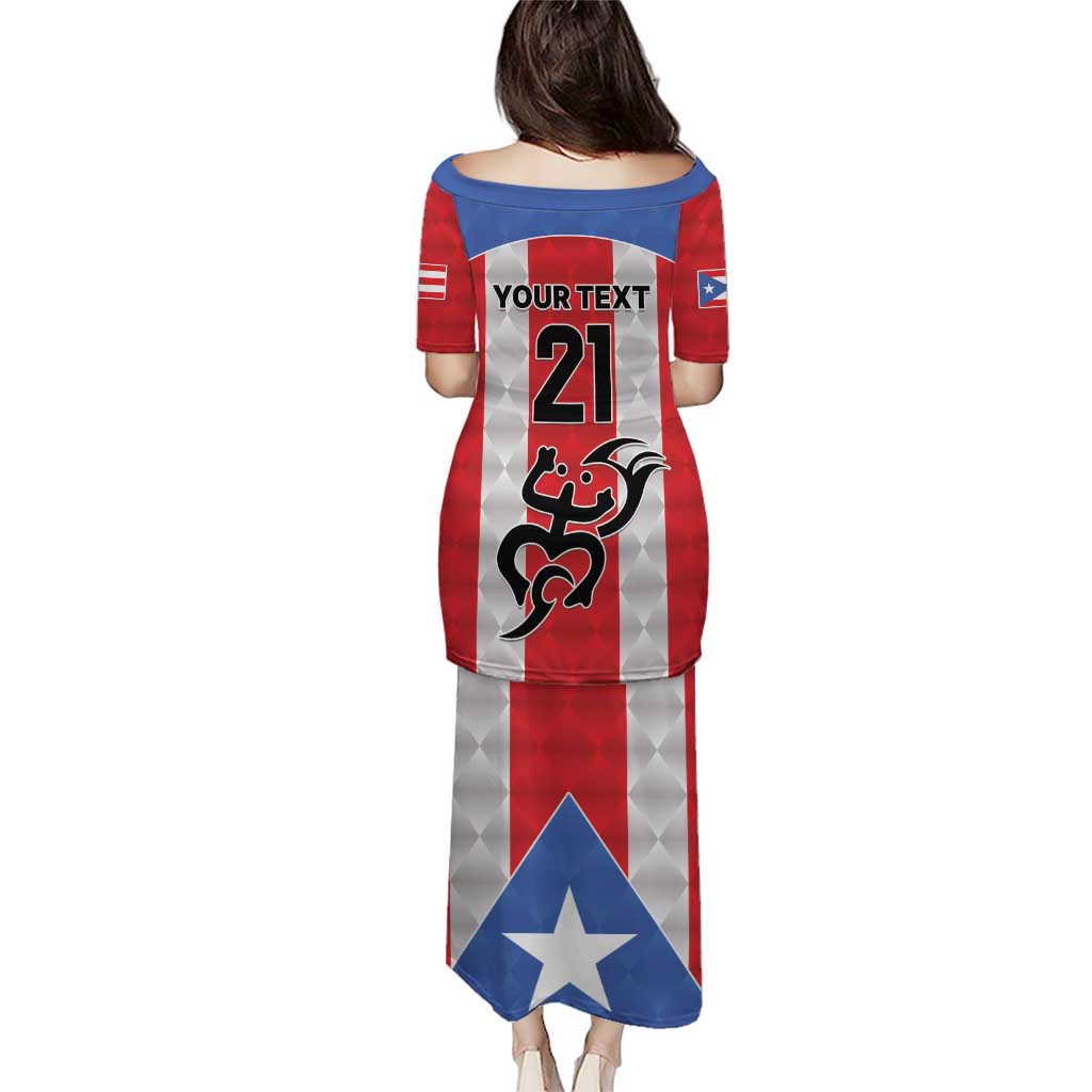 Puerto Rico Football Custom Puletasi Come On El Huracan Azul