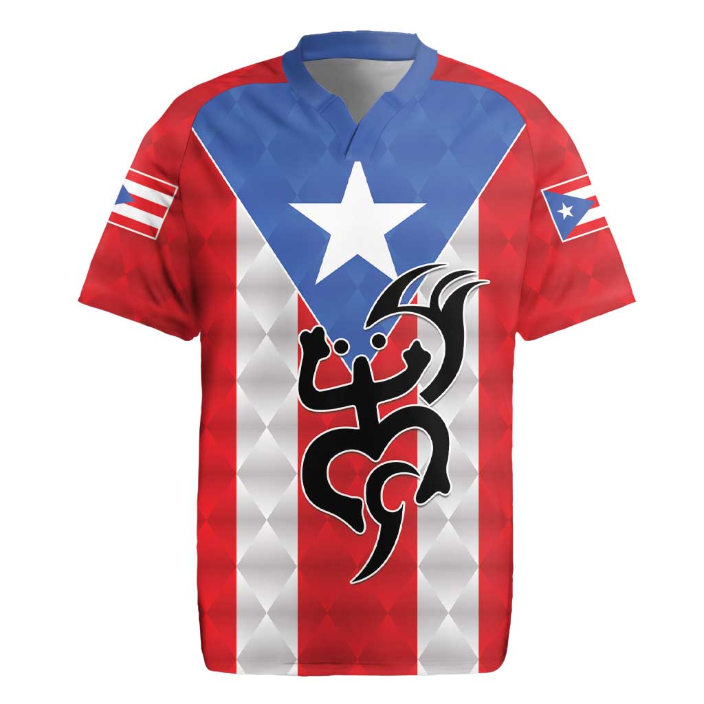 Puerto Rico Football Custom Rugby Jersey Come On El Huracan Azul