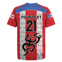 Puerto Rico Football Custom Rugby Jersey Come On El Huracan Azul