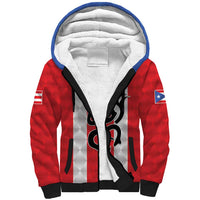 Puerto Rico Football Custom Sherpa Hoodie Come On El Huracan Azul