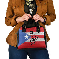 Puerto Rico Football Custom Shoulder Handbag Come On El Huracan Azul