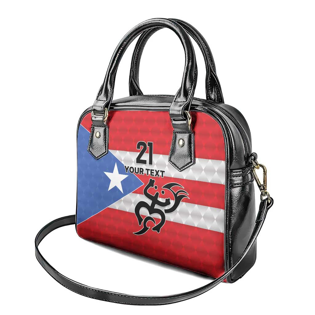 Puerto Rico Football Custom Shoulder Handbag Come On El Huracan Azul