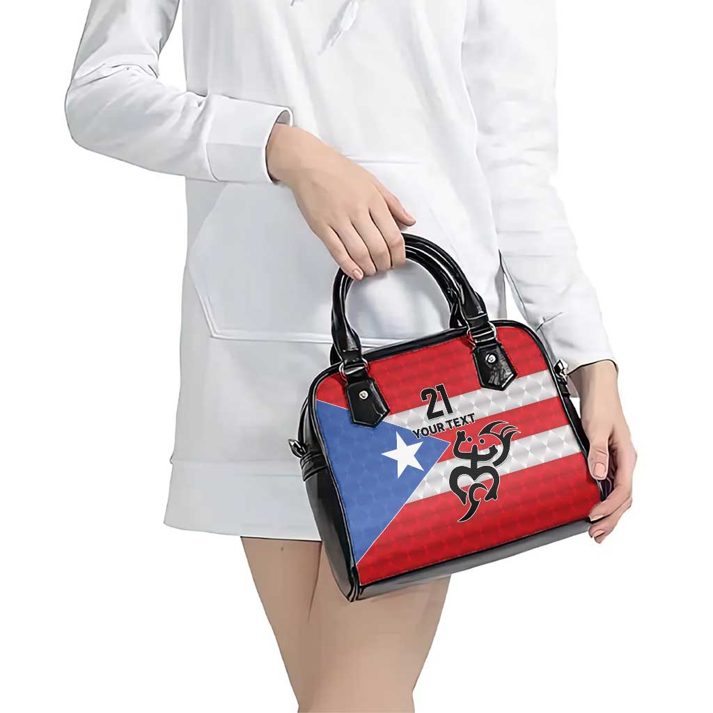 Puerto Rico Football Custom Shoulder Handbag Come On El Huracan Azul