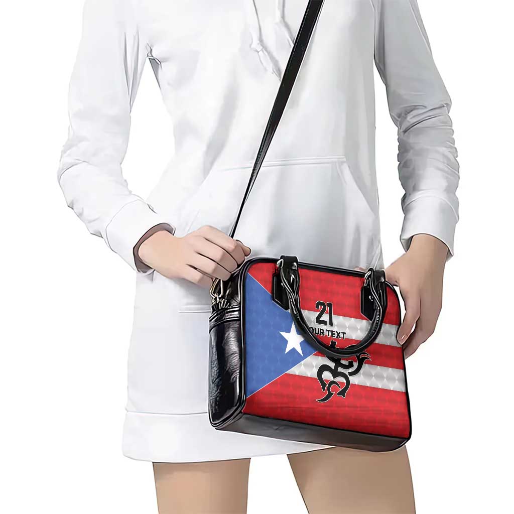Puerto Rico Football Custom Shoulder Handbag Come On El Huracan Azul