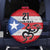 Puerto Rico Football Custom Spare Tire Cover Come On El Huracan Azul