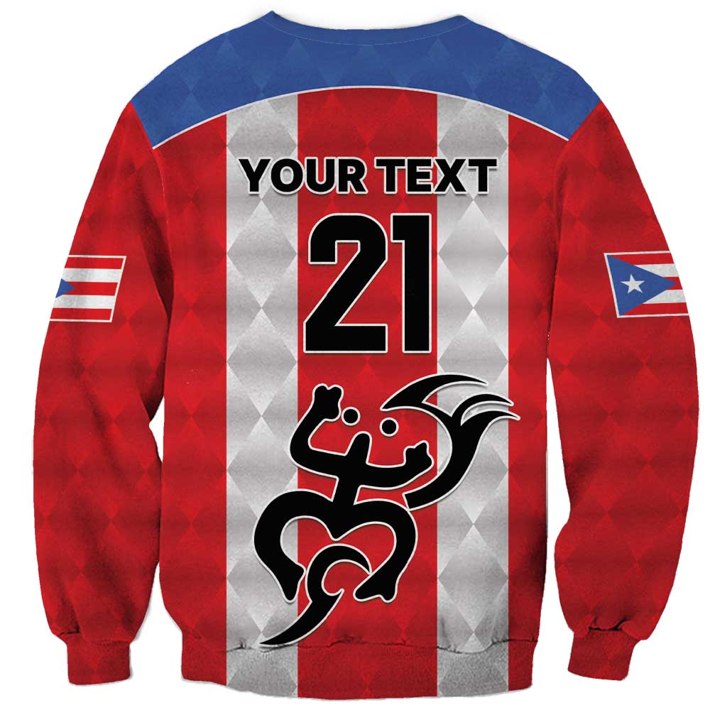 Puerto Rico Football Custom Sweatshirt Come On El Huracan Azul