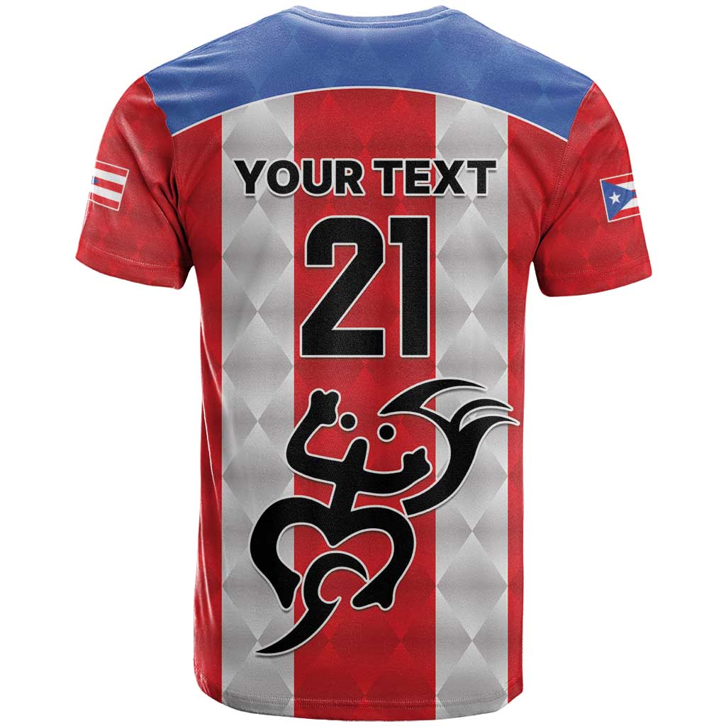 Puerto Rico Football Custom T Shirt Come On El Huracan Azul