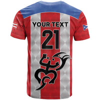 Puerto Rico Football Custom T Shirt Come On El Huracan Azul