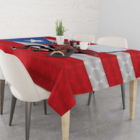 Puerto Rico Football Custom Tablecloth Come On El Huracan Azul