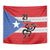 Puerto Rico Football Custom Tapestry Come On El Huracan Azul