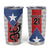 Puerto Rico Football Custom Tumbler Cup Come On El Huracan Azul