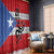 Puerto Rico Football Custom Window Curtain Come On El Huracan Azul