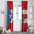 Puerto Rico Football Custom Window Curtain Come On El Huracan Azul