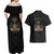 Personalized Haiti First Black Republic Couples Matching Off Shoulder Maxi Dress and Hawaiian Shirt Negre Marron With Map And Flag