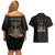 Personalized Haiti First Black Republic Couples Matching Off Shoulder Short Dress and Hawaiian Shirt Negre Marron With Map And Flag