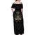 Personalized Haiti First Black Republic Family Matching Off Shoulder Maxi Dress and Hawaiian Shirt Negre Marron With Map And Flag