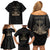 Personalized Haiti First Black Republic Family Matching Off Shoulder Short Dress and Hawaiian Shirt Negre Marron With Map And Flag
