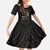 Personalized Haiti First Black Republic Kid Short Sleeve Dress Negre Marron With Map And Flag