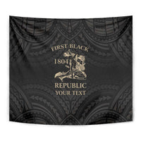 Personalized Haiti First Black Republic Tapestry Negre Marron With Map And Flag