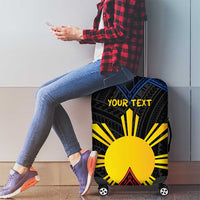 Personalized Philippines Luggage Cover Polynesian Tribal Tattoo with Filipino Flag Motif
