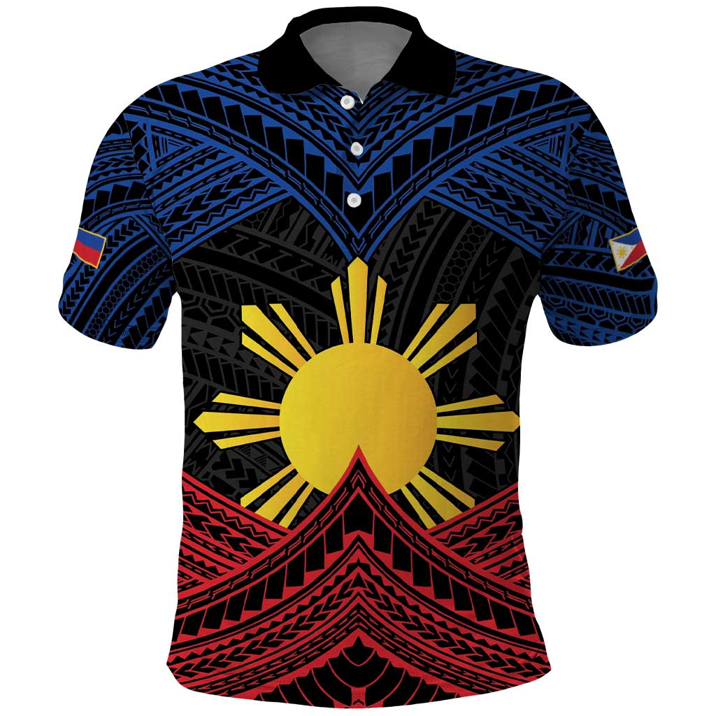 Personalized Philippines Polo Shirt Polynesian Tribal Tattoo with Filipino  Flag Motif - Wonder Print Shop, image size:1024x1024