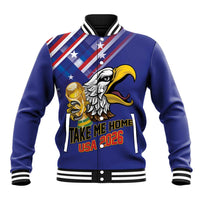 United States 2026 Personalized Baseball Jacket Take Me Home Soccer Blue
