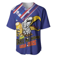 United States 2026 Personalized Baseball Jersey Take Me Home Soccer Blue