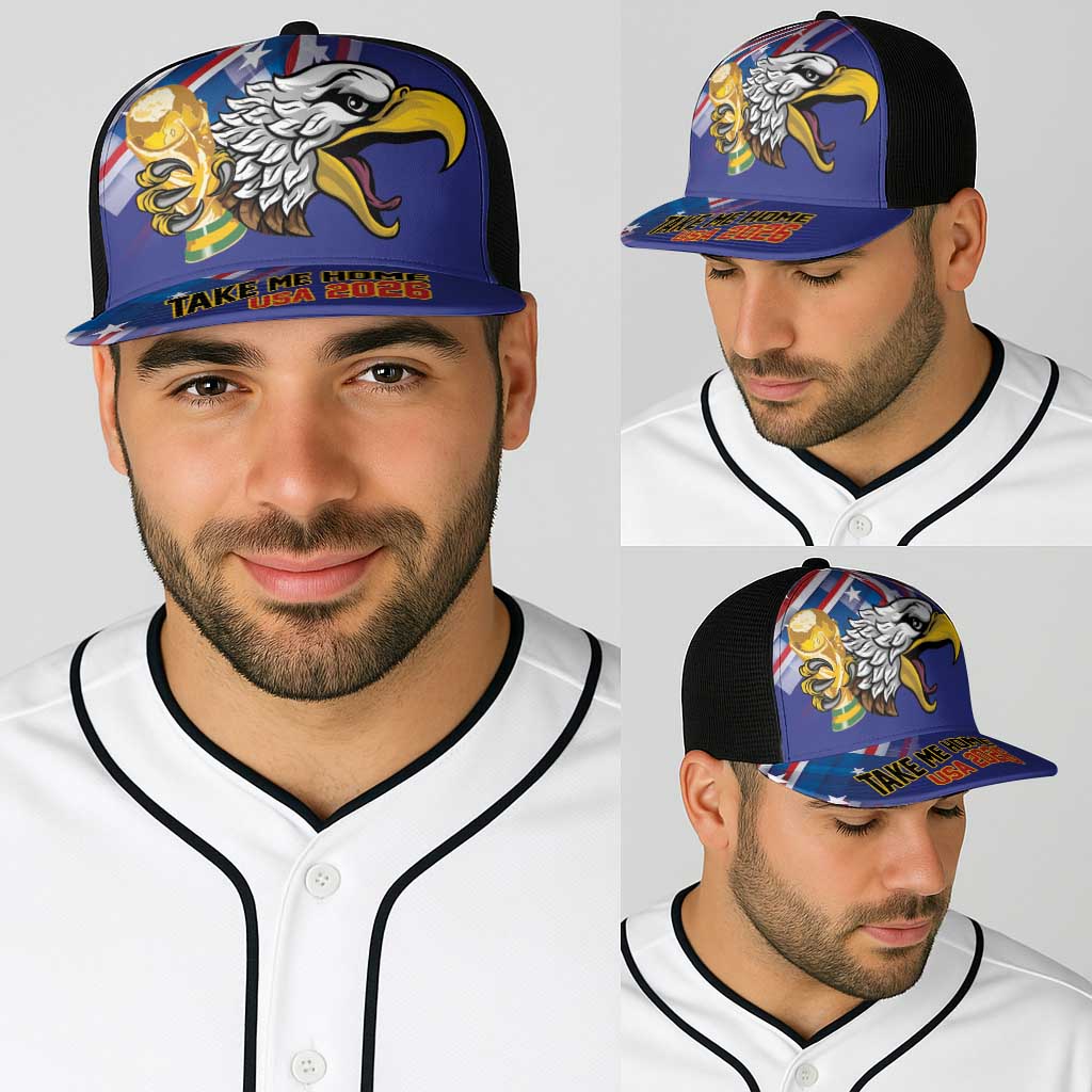 United States 2026 Baseball Net Cap Take Me Home Soccer Blue