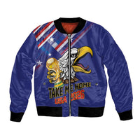 United States 2026 Personalized Bomber Jacket Take Me Home Soccer Blue