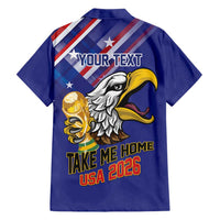 United States 2026 Personalized Hawaiian Shirt Take Me Home Soccer Blue