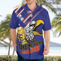United States 2026 Personalized Hawaiian Shirt Take Me Home Soccer Blue