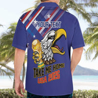 United States 2026 Personalized Hawaiian Shirt Take Me Home Soccer Blue