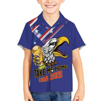 United States 2026 Personalized Hawaiian Shirt Take Me Home Soccer Blue