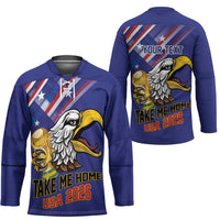 United States 2026 Personalized Hockey Jersey Take Me Home Soccer Blue