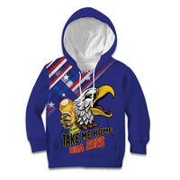United States 2026 Personalized Kid Hoodie Take Me Home Soccer Blue