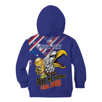 United States 2026 Personalized Kid Hoodie Take Me Home Soccer Blue