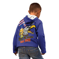 United States 2026 Personalized Kid Hoodie Take Me Home Soccer Blue