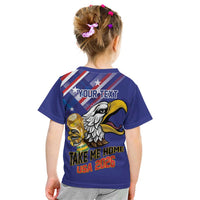 United States 2026 Personalized Kid T Shirt Take Me Home Soccer Blue