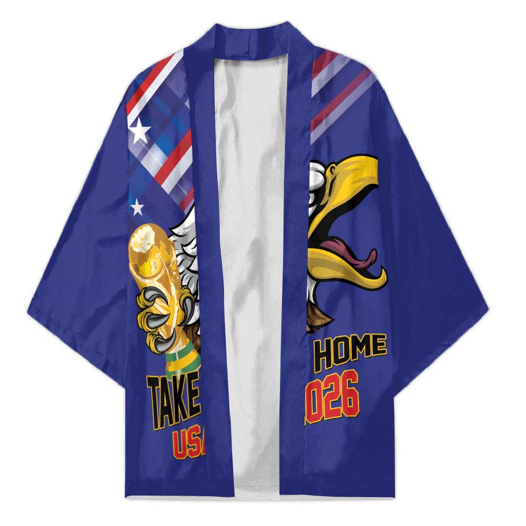 United States 2026 Personalized Kimono Take Me Home Soccer Blue